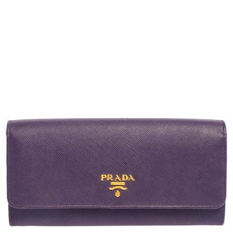 purple prada wallet